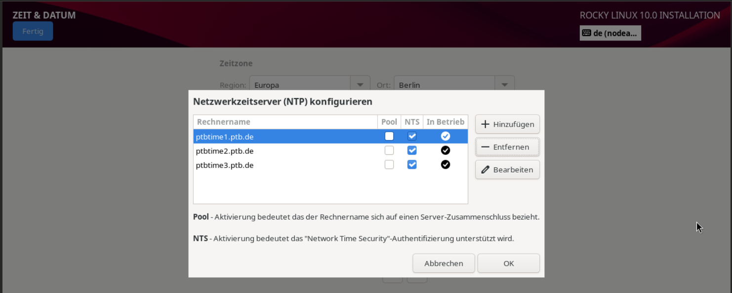 OS Install - NTP