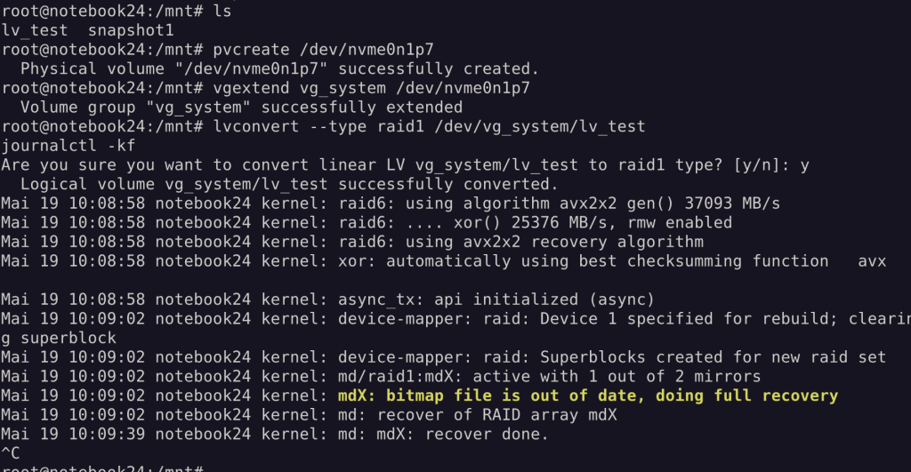 convert to raid 1