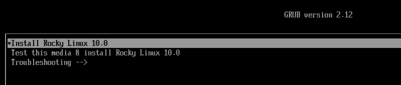 OS Install - Start