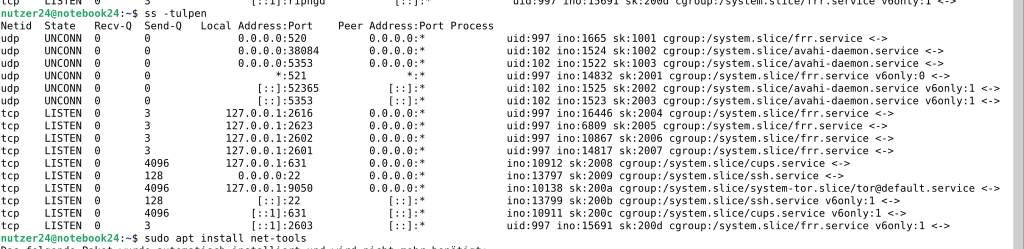netstat / ss