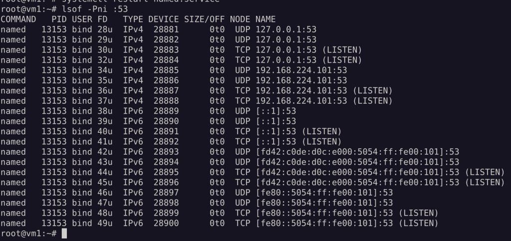 bind listening port