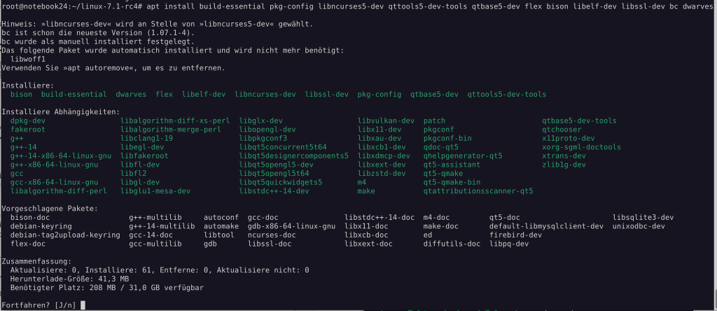 Compile Anhängigkeiten