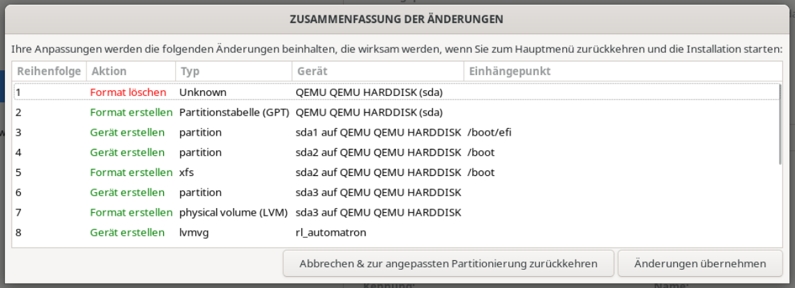 OS Install - disk partitioning